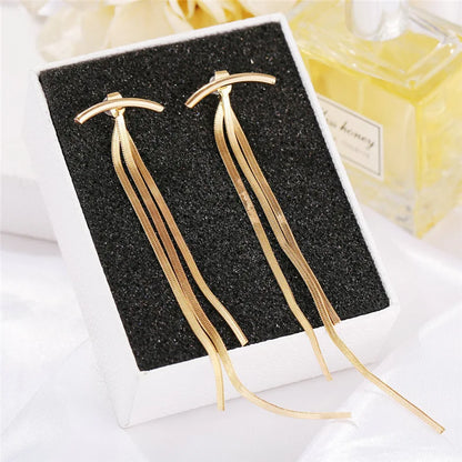 Pendientes Largos de Cadenas Elegance