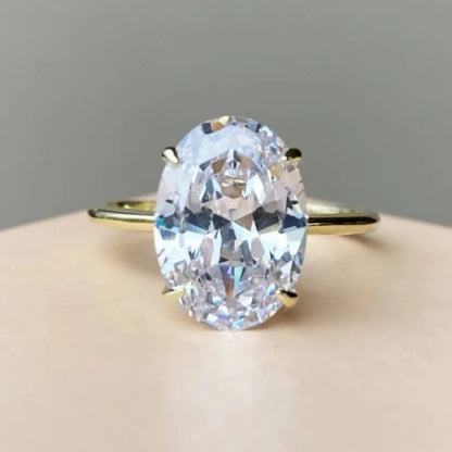 Anillo Oval Brillante