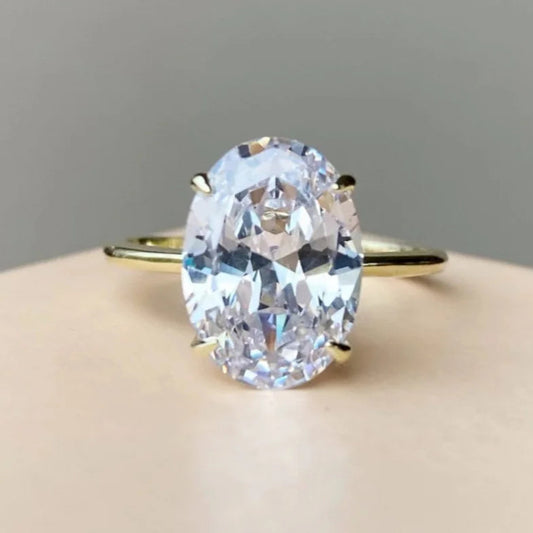 Anillo Oval Brillante