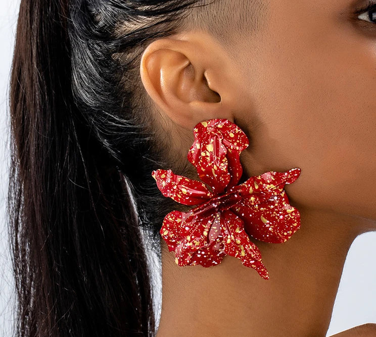 Pendientes Flor Tropical