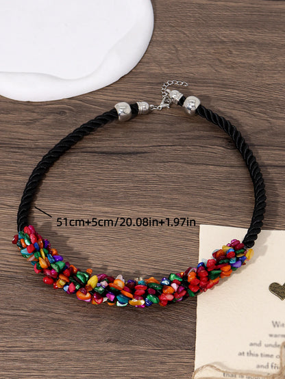 Collar Boho Brillo Artesanal