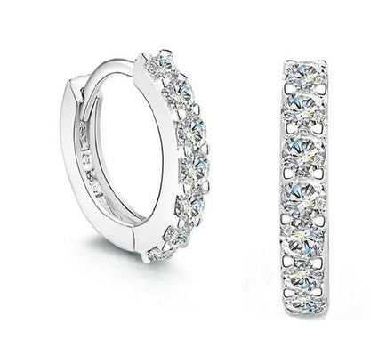 Pendientes Aro Brillante Crystal