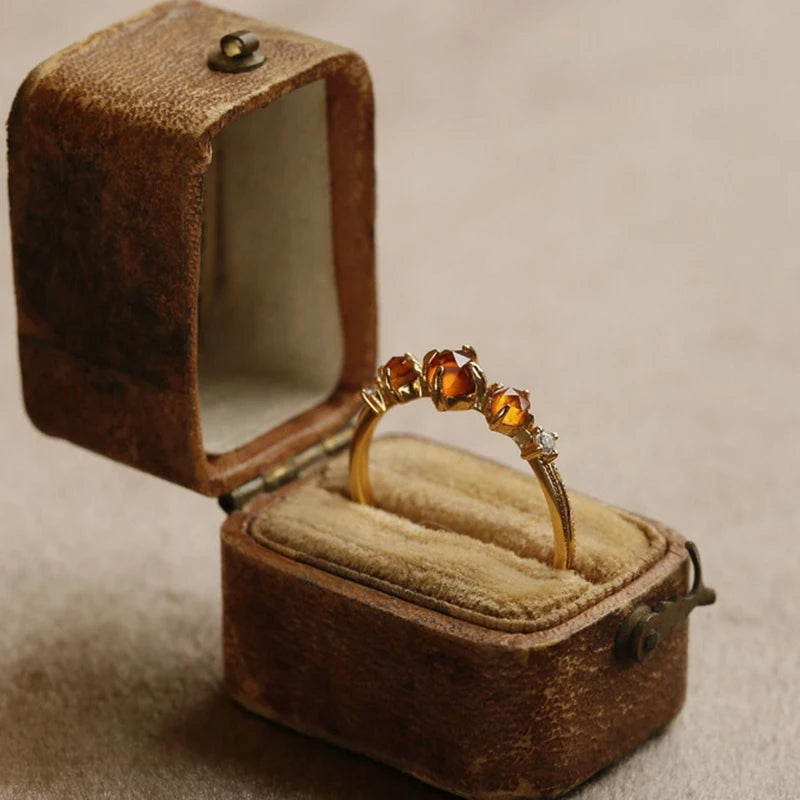 Anillo Ámbar "Magic Sunshine"