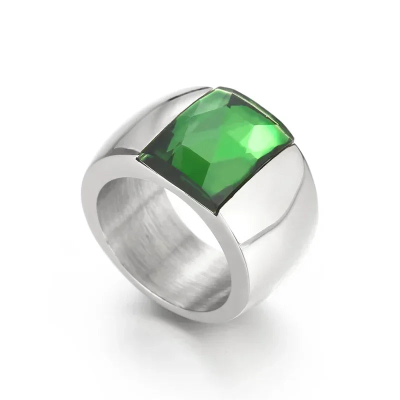 Anillo Luxe con Piedra Cristalina