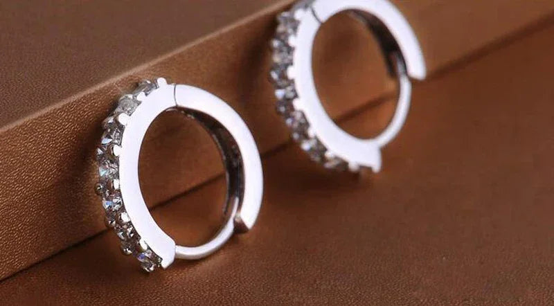 Pendientes Aro Brillante Crystal