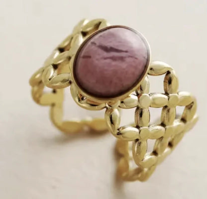 Anillos con piedras naturales