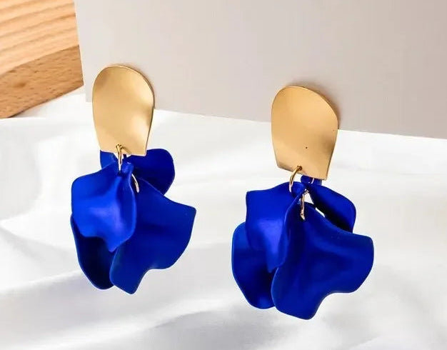 Pendientes Flor Satinada Elegance