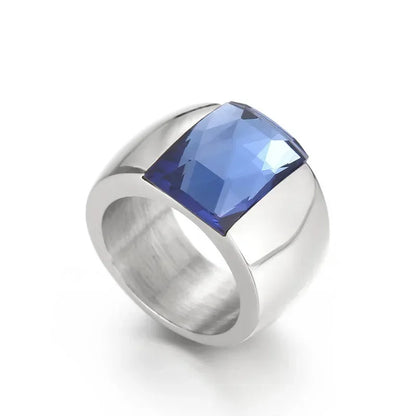 Anillo Luxe con Piedra Cristalina