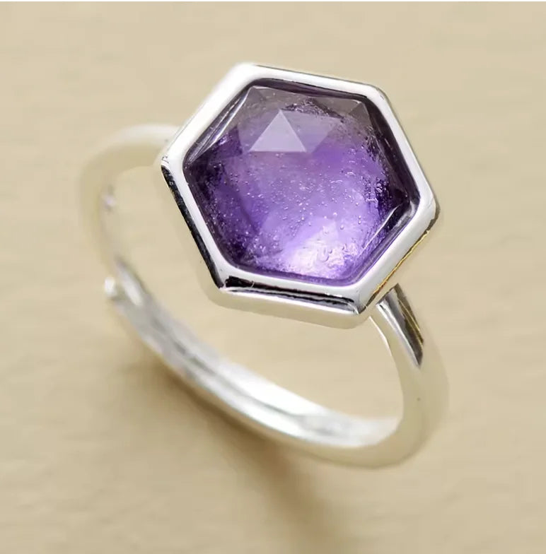 Anillos con piedras naturales