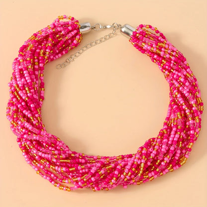 Collar Multicuentas Color Luxe