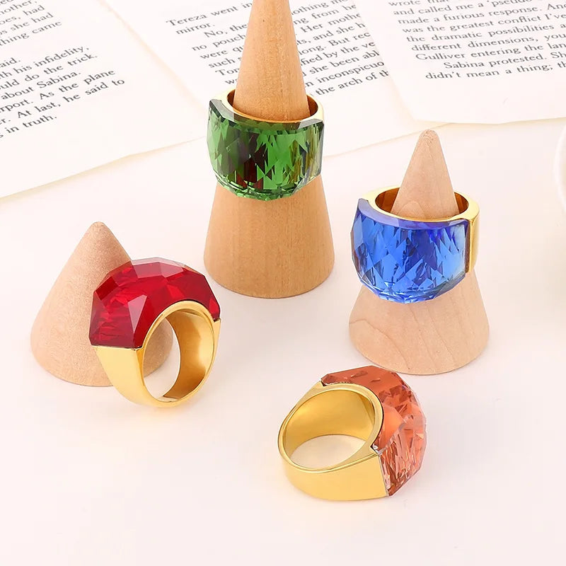 Anillos Cristal Color