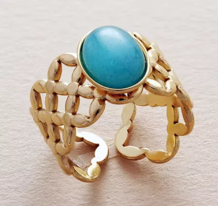 Anillos con piedras naturales