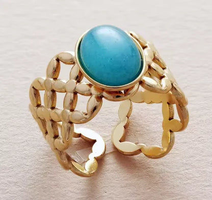 Anillos con piedras naturales