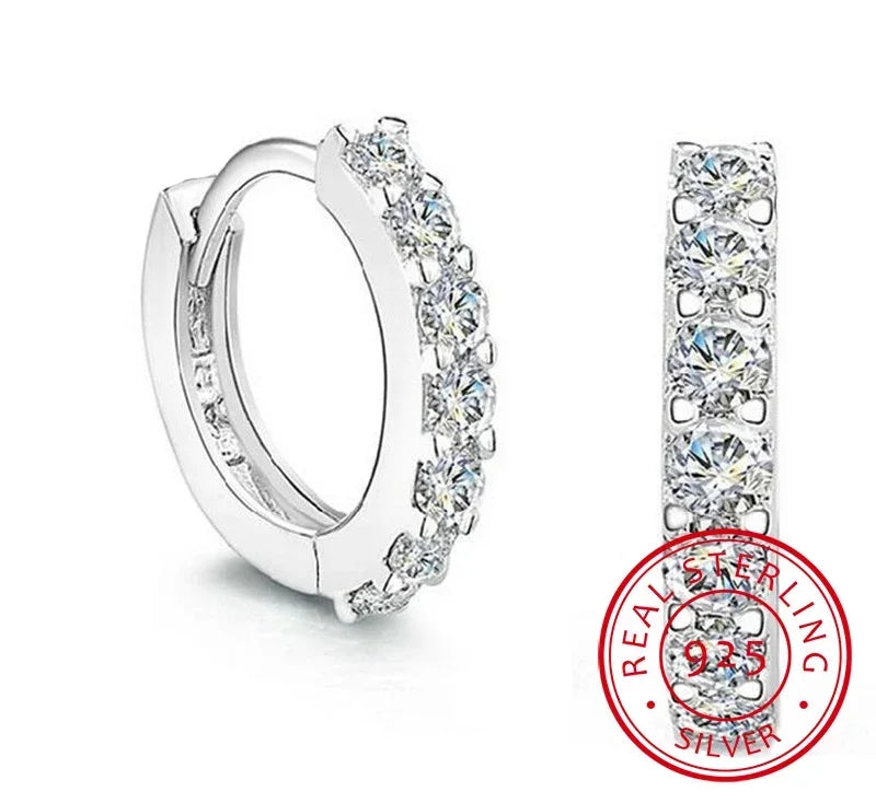 Pendientes Aro Brillante Crystal