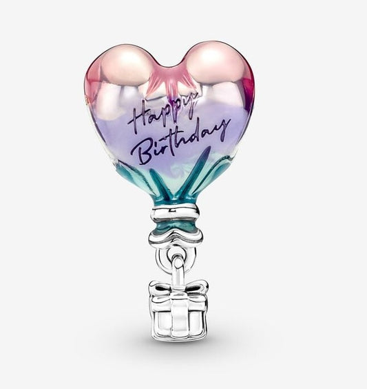 Charm Globo Aerostático Feliz Cumpleaños